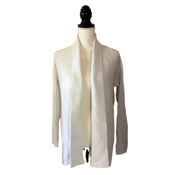 Maglia | Long Sleeve Cardigan Sweater | White | Size: Small - Picture 1 of 9